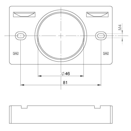 Replacement part - Unex support fixed base in U24X