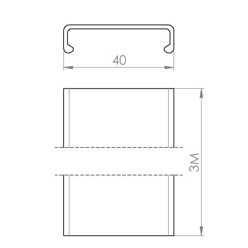 Replacement part - Unex cover 40 in U23X