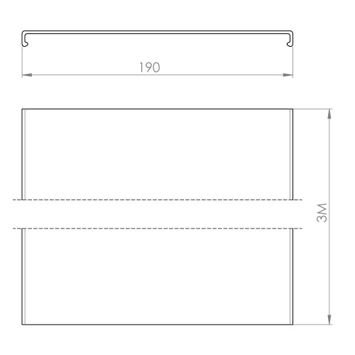 Replacement part - Unex cover 190 in U23X