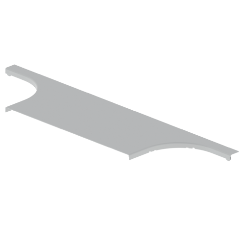Coperchio derivazione T grigio RAL7035 600 U41X/U43X senza alogeni