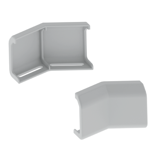 Eclisse Angle plat 45° Unex 100 mm en U41X/U43X sans halogènes