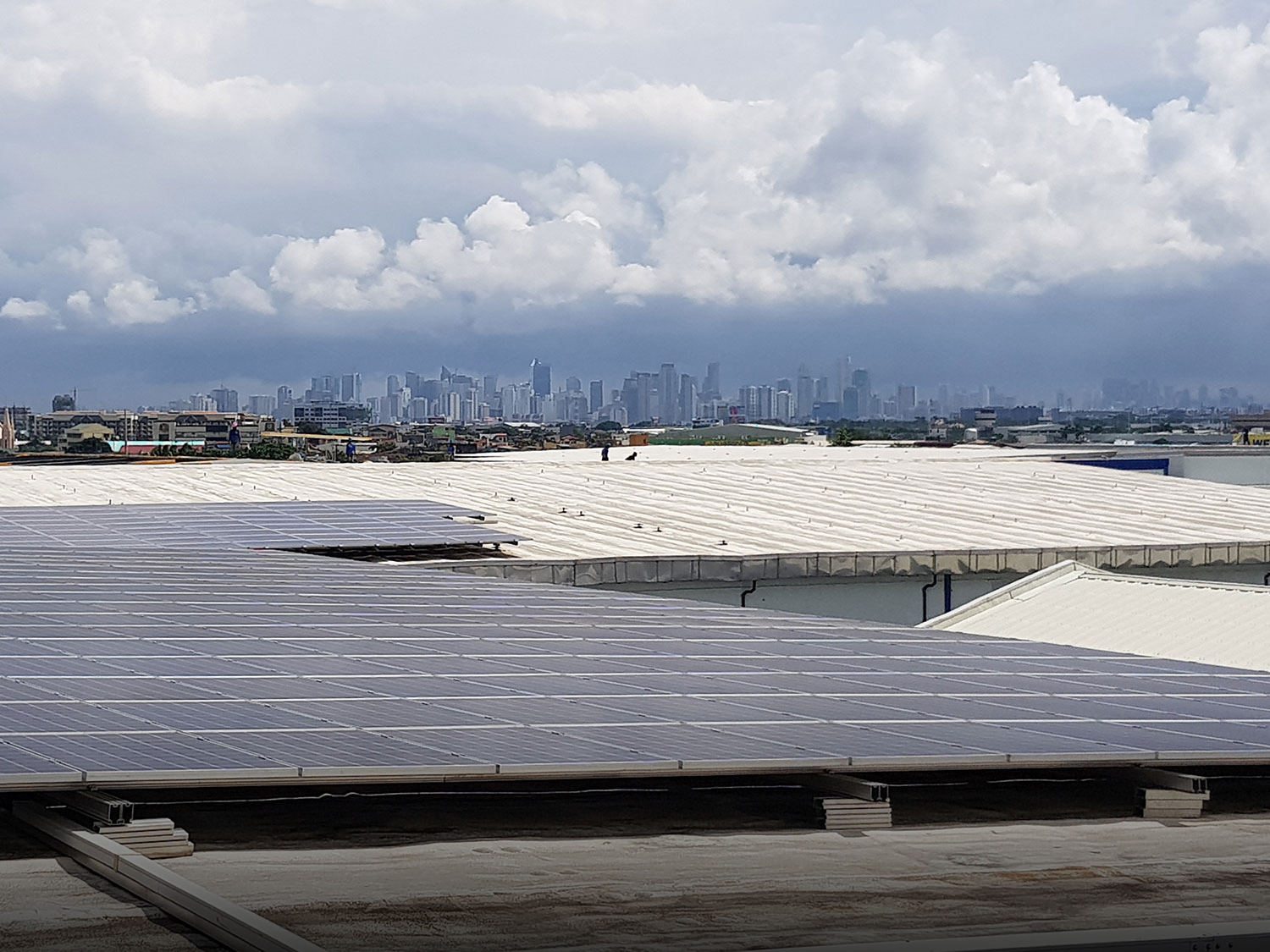 Unex Insulating Cable Tray 66 on a solar rooftop in the Philippines