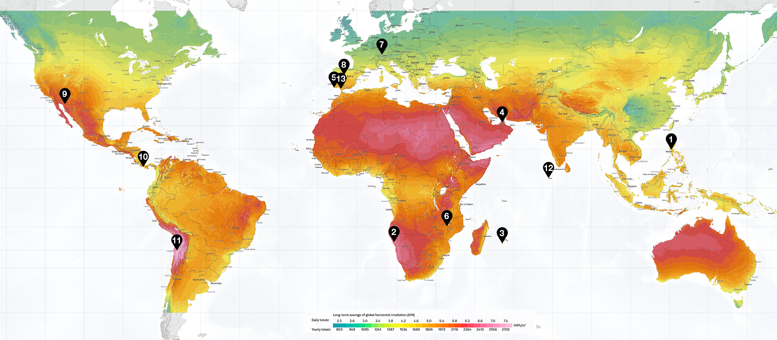 International experience in photovoltaic projects